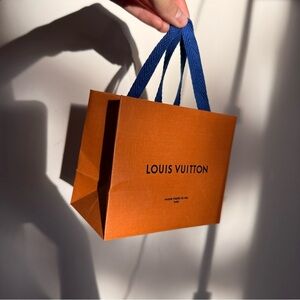 Louis Vuitton shopping bag, 5,5*4,5 in, authentic from shop LV